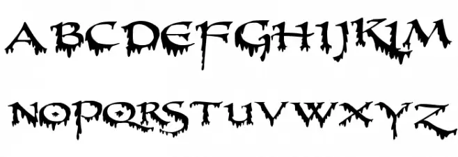 PR-Uncial Creepy Schriftart Groß