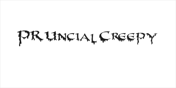 PR-Uncial Creepy Logo