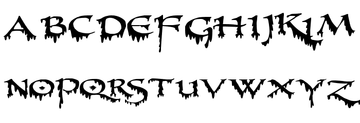 PR-Uncial Creepy Font LOWERCASE