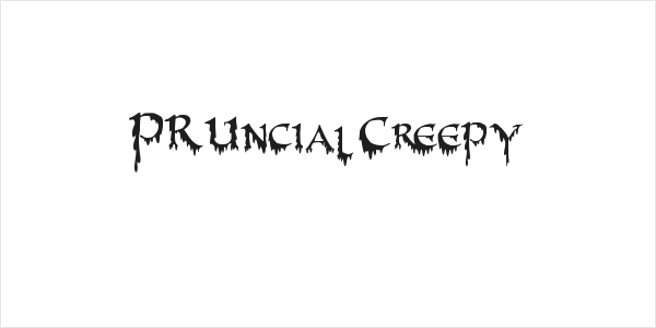 PR-Uncial Creepy Logo