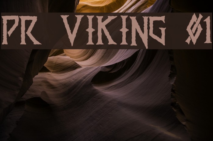 PR Viking 01 Font examples
