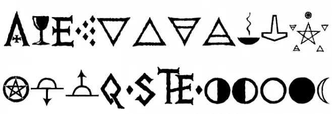 PR Viking Alternates Schriftart Groß