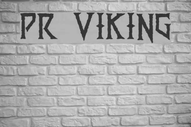 PR Viking Font examples