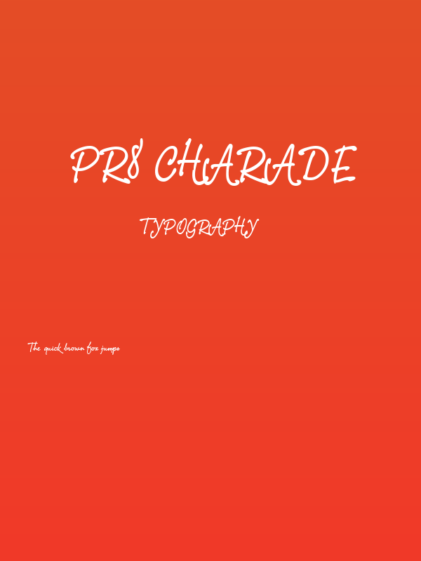 PR8 Charade Poster