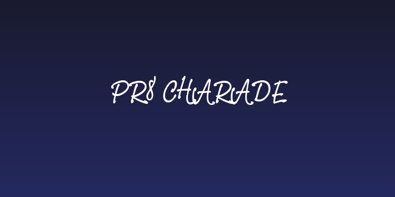 PR8 Charade Social Header