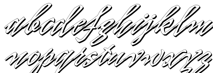 PR8 Shadow Cat Font LOWERCASE