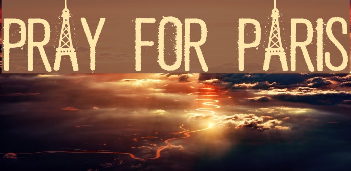 PRAY FOR PARIS Font examples