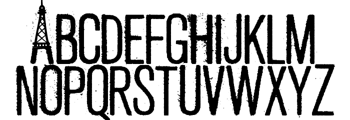 PRAY FOR PARIS Font LOWERCASE