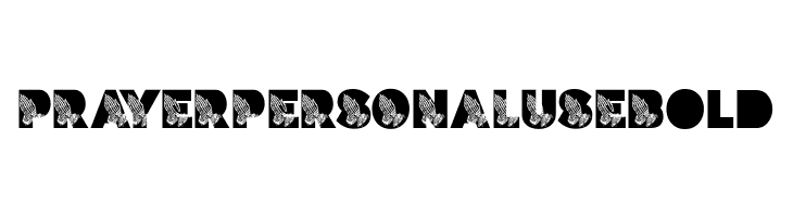 PRAYER PERSONAL USE Bold  フリーフォントのダウンロード