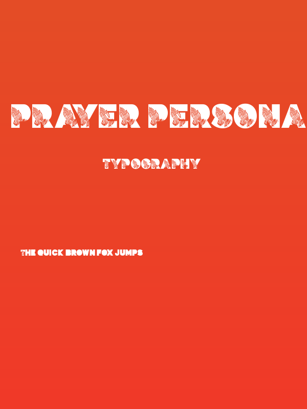 PRAYER PERSONAL USE Bold Poster