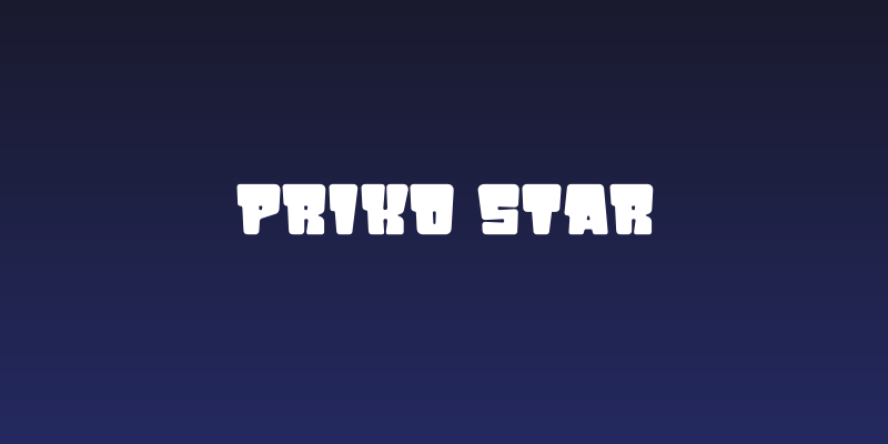 PRIKO STAR Social Header