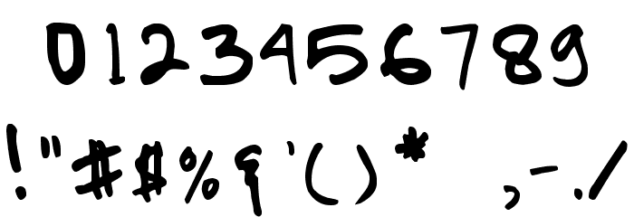 PRIMAHANDWRITE Font OTHER CHARS