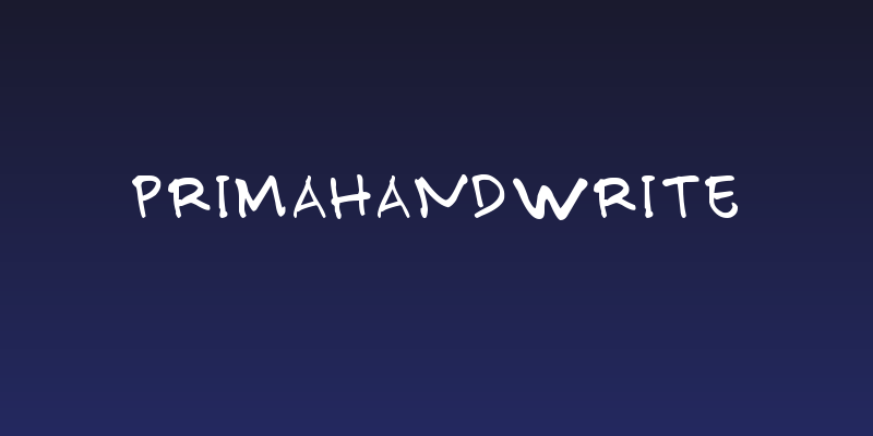 PRIMAHANDWRITE Social Header