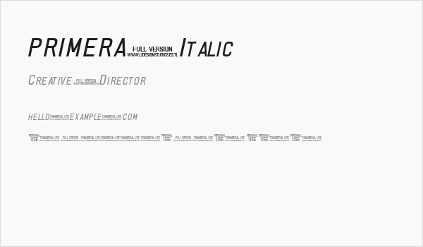 PRIMERA Italic Business Card