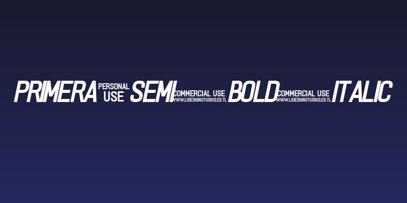 PRIMERA Semi-bold-italic Social Header
