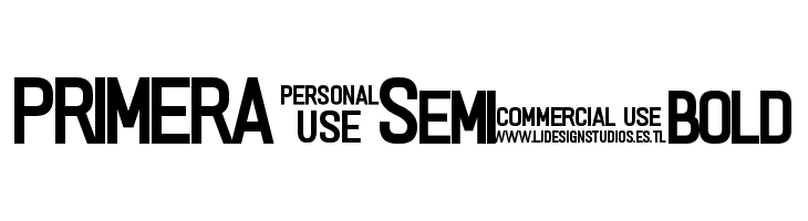 PRIMERA Semi-bold Font