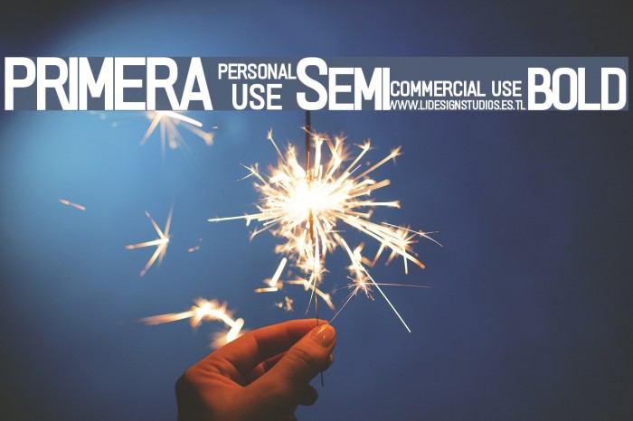PRIMERA Semi-bold Font examples