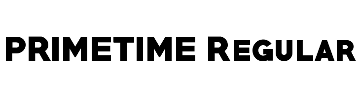 PRIMETIME Regular Font