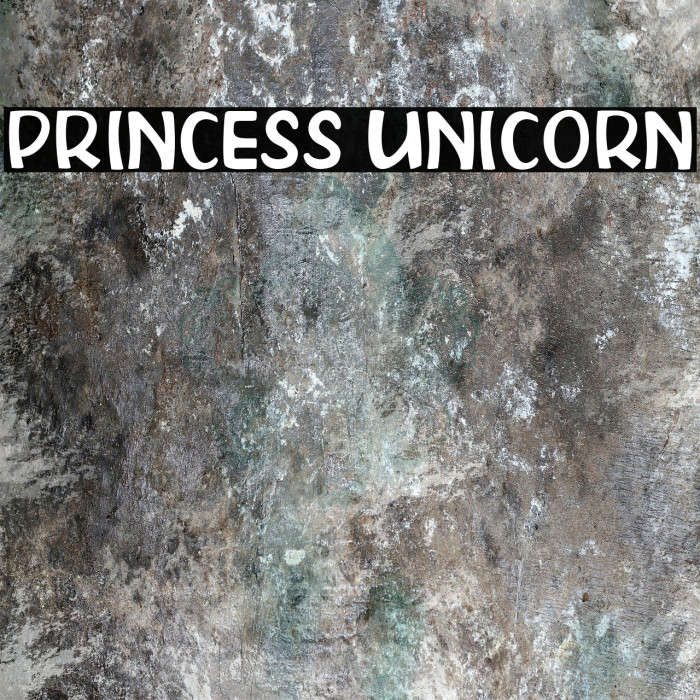 PRINCESS UNICORN Font examples