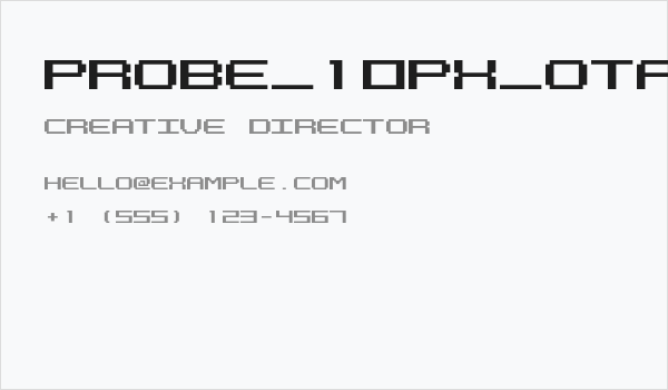 PROBE_10PX_OTF Business Card