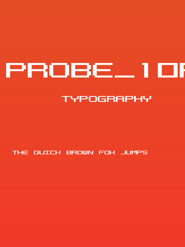 PROBE_10PX_OTF Poster