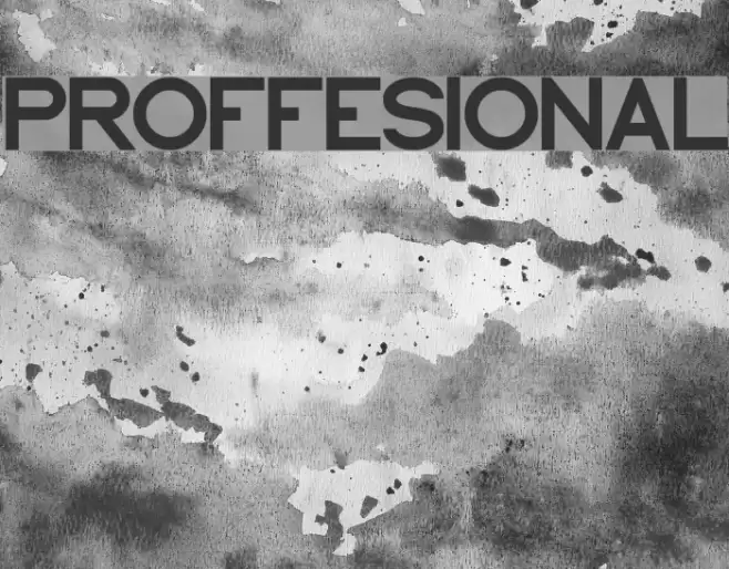 PROFFESIONAL Font examples