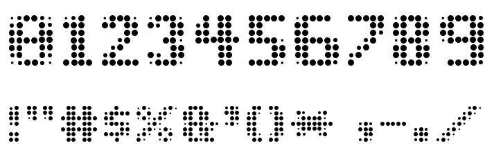 PROG.BOT Font OTHER CHARS