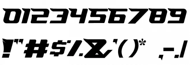 PROHERO Font OTHER CHARS