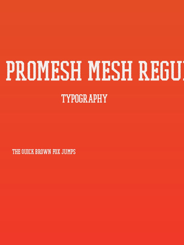 PROMESH Mesh Regular Poster