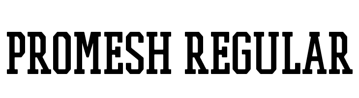 PROMESH Regular  Descarca Fonturi Gratis