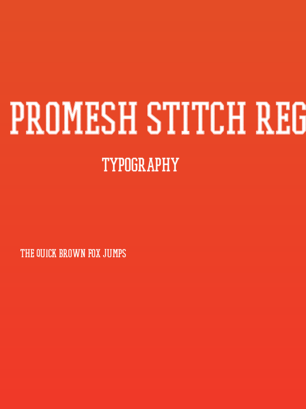 PROMESH Stitch Regular Poster