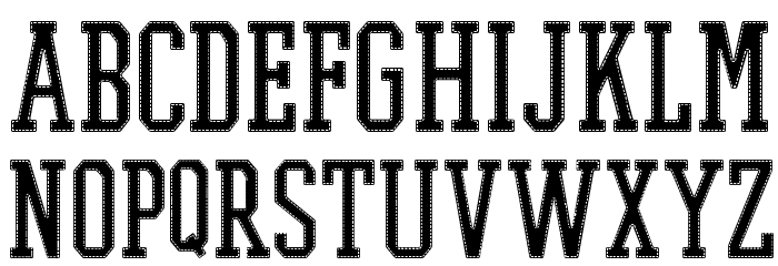 PROMESH Stitch Regular Font LOWERCASE