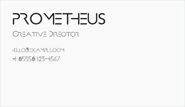 PROMETHEUS Business Card