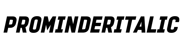 PROMINDER Italic  baixar fontes gratis
