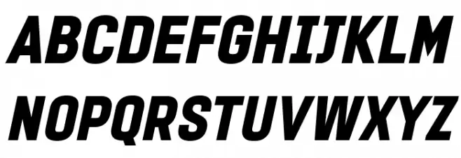 PROMINDER Italic Font Litere mari