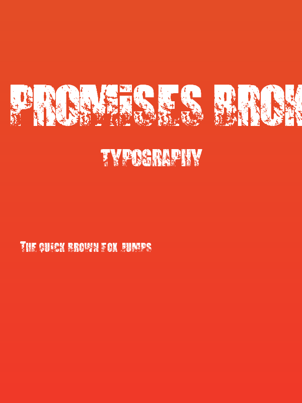 PROMISES BROKEN DREAM Poster