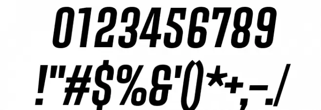 PROMOVA Italic Font OTHER CHARS