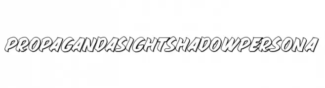 PROPAGANDA SIGHT SHADOW PERSONA   フリーフォントのダウンロード