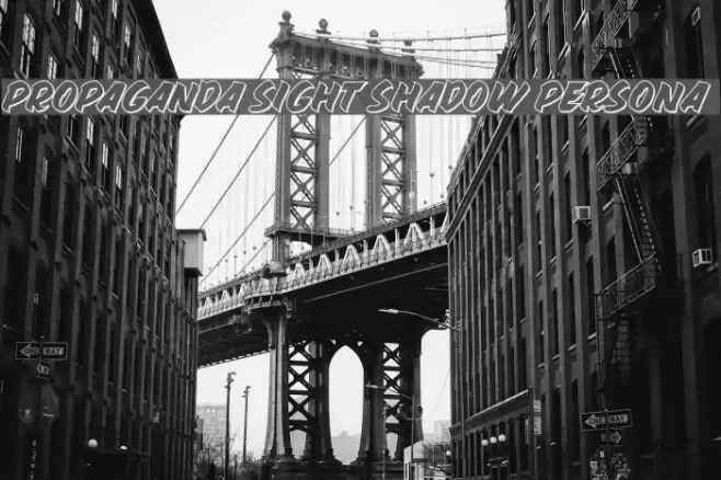 PROPAGANDA SIGHT SHADOW PERSONA Schriftart examples