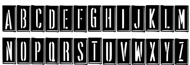 PROPAGANDA Schriftart Groß