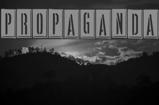 PROPAGANDA Font examples