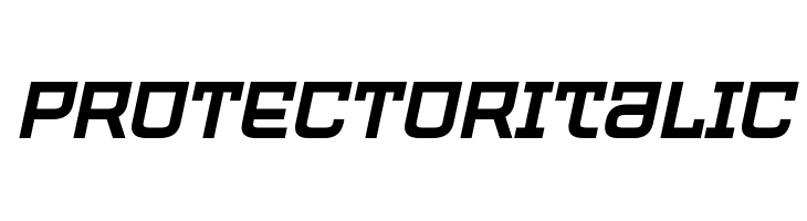 PROTECTOR Italic  Frei Schriftart Herunterladen
