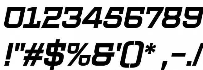 PROTECTOR Italic Font OTHER CHARS