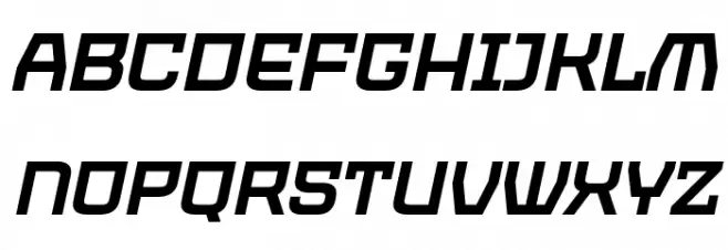 PROTECTOR Italic Schriftart Groß