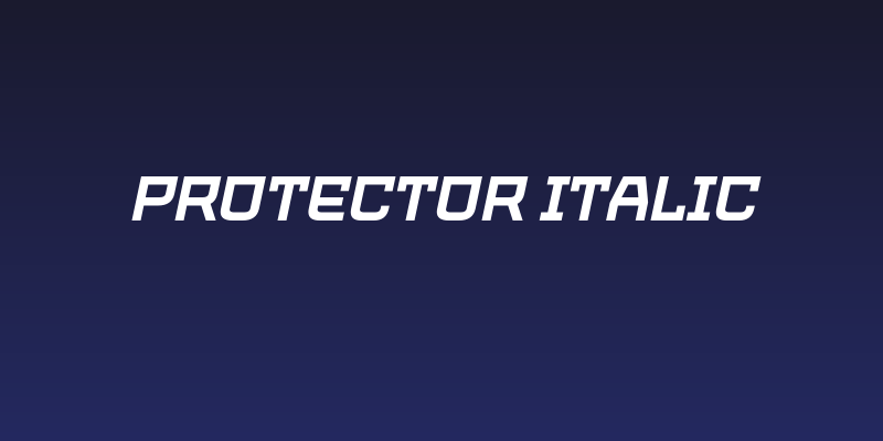 PROTECTOR Italic Social Header