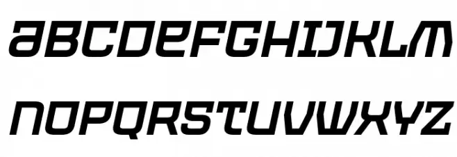 PROTECTOR Italic Font Litere mici