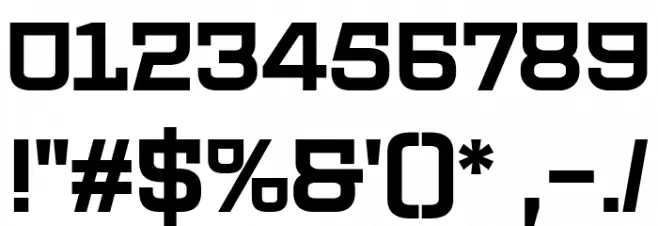 PROTECTOR Font OTHER CHARS