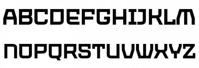 PROTECTOR Schriftart Groß