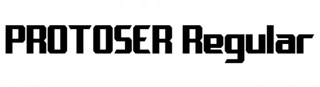 PROTOSER Regular  免费字体下载