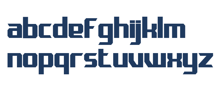PROTOSER Regular Lowercase